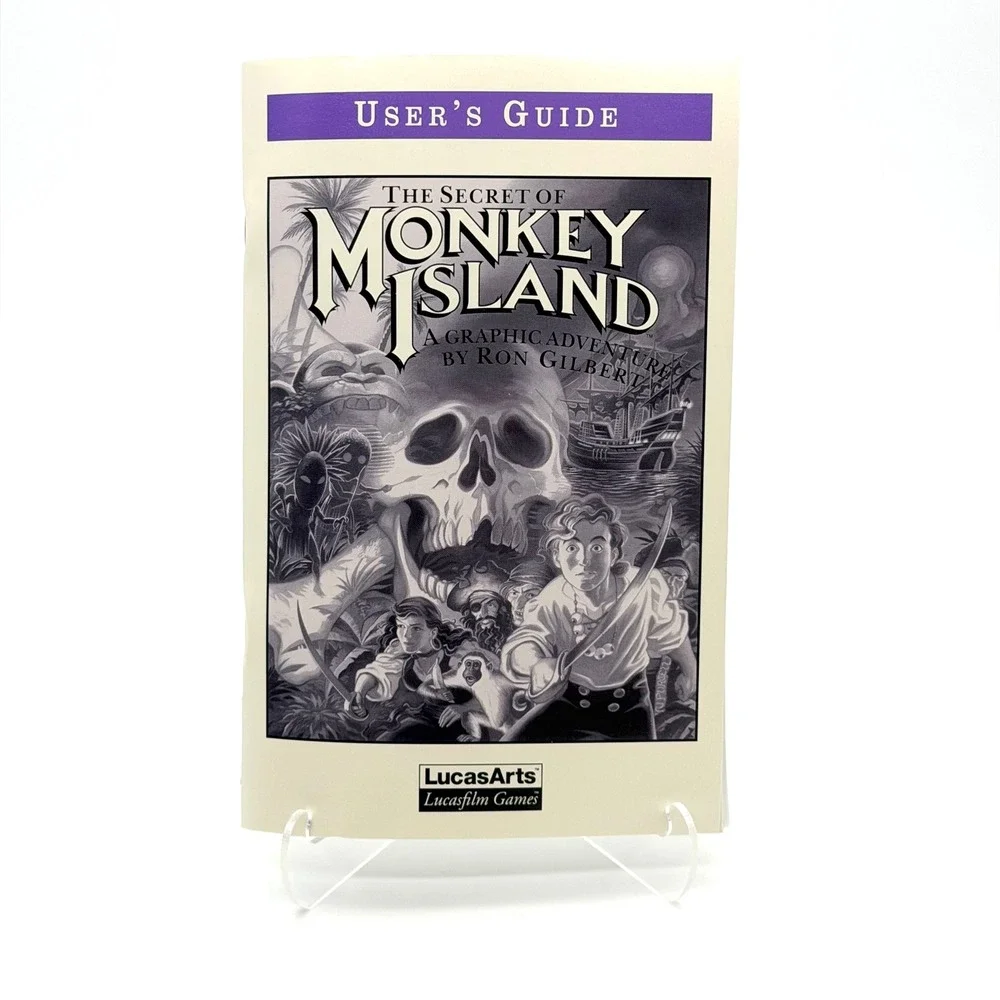 The Secret of Monkey Island PC CD-ROM Big Box Software Toolworks IBM CIB Vintage